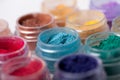 Colorful mineral eyeshadows