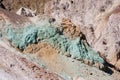Colorful mineral rock deposits