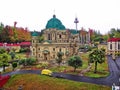 A colorful miniature of the Berlin Cathedral at Legoland Germany in Bavaria.
