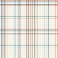 Colorful Minimalist Plaid Pattern with Red, Blue, and Black Lines. Royalty Free Stock Photo