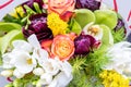 Colorful mix of flowers Royalty Free Stock Photo
