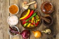 Colorful mix of the freshest and hottest chili peppers Royalty Free Stock Photo