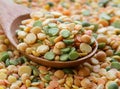 Colorful mix natural organic lentils Royalty Free Stock Photo