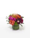 Colorful mixed flower arrangement with a modern design. Royalty Free Stock Photo