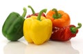 Colorful mixed paprika's (capsicum)