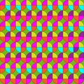 Colorful mod geometric pattern