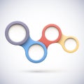 Colorful modern business circles Royalty Free Stock Photo