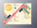 Colorful modern design brochure template vector