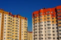 Colorful modern dormitory area