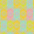 Colorful modern floral repeating pattern in yellow, pink and blue