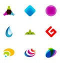 Colorful modern icons