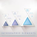 Colorful modern triangle abstract infographic elements