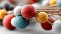 Colorful Molecular Model Representing Atomic Structures and Chemical Bonds in Science Education Royalty Free Stock Photo