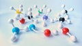 various molecular models Royalty Free Stock Photo