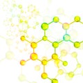 Colorful molecule bond background (vector)
