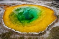 Morning Glory pool in Yellowstone National Park, Wyoming, USA Royalty Free Stock Photo