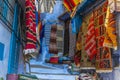 Colorful Moroccan Handmade Souvenirs In Blue City Chefchaouen, Morocco, Africa Royalty Free Stock Photo