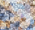 Colorful mosaic abstract stylization