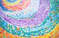 Colorful mosaic background circle Royalty Free Stock Photo