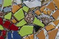 Colorful mosaic background. Mixture of broken pieces with differ