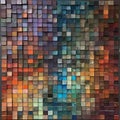 Colorful Mosaic Of Moody Tonalism: A Conceptual Installation Art