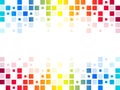 Colorful mosaic rainbow tiles or squares. Royalty Free Stock Photo