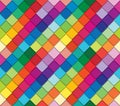 Colorful mosaic spectrum pattern. Paper cut out pieces background.