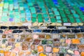 Colorful mosaic stones in the Great Garden of Dresden Royalty Free Stock Photo