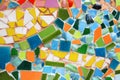 Colorful of mosaic tile floor for background. Art design wallpaper, Cracked, Shape and Abstract. Royalty Free Stock Photo