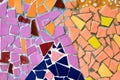 Colorful of mosaic tile floor for background. Art design wallpaper, Cracked, Shape and Abstract. Royalty Free Stock Photo