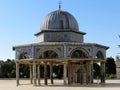 Colorful mosaic tiles. Arabic patterns on the Dome of the Rock, Temple mount, Jerusalem, Israel Royalty Free Stock Photo