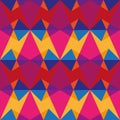 Colorful Mosaic Vector Kaleidoscopic Seamless Pattern