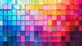 Colorful mosaic wall with vibrant tiles Royalty Free Stock Photo