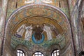 Colorful mosaics of the Basilica of San Vitale in Ravenna, Italy Royalty Free Stock Photo