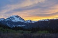 Colorful Mount Copeland at Dusk in the Colorado Rocky Mountains Royalty Free Stock Photo