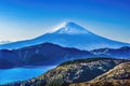 Colorful Mount Fuji Lookout Lake Ashiniko Hakone Kanagawa Japan