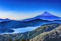 Colorful Mount Fuji Lookout Lake Ashiniko Hakone Kanagawa Japan