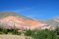 Colorful mountain in Humahuaca