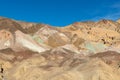 The colorful mountains at Artist`s Palette in Death Valley National Park, California, USA Royalty Free Stock Photo