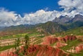 Colorful mountains in China