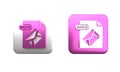 Colorful MSG file document. Download msg button icon isolated on white background. MSG file symbol. Square button. 3D