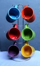 Colorful mugs 6 pcs