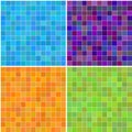 Colorful multi color seamless square tiles