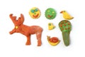 Colorful multicolor funny biscuits shapes