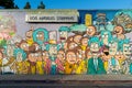 Rick and Morty street art in Los Angeles Royalty Free Stock Photo