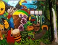 Colorful Murals, Puerto Viejo Royalty Free Stock Photo