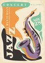 Colorful music ad for jazz concert festival.