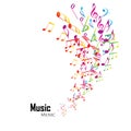 Colorful music background Royalty Free Stock Photo