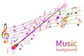 Colorful music background. Abstract conductor orchestra Royalty Free Stock Photo