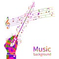 Colorful music background Royalty Free Stock Photo